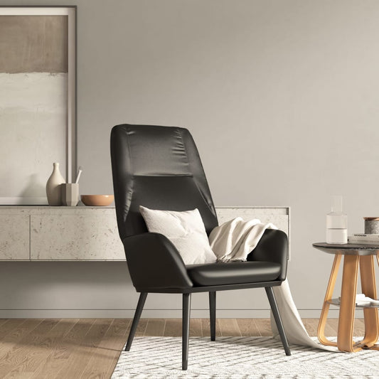 Relaxsessel Glänzend Schwarz Kunstleder