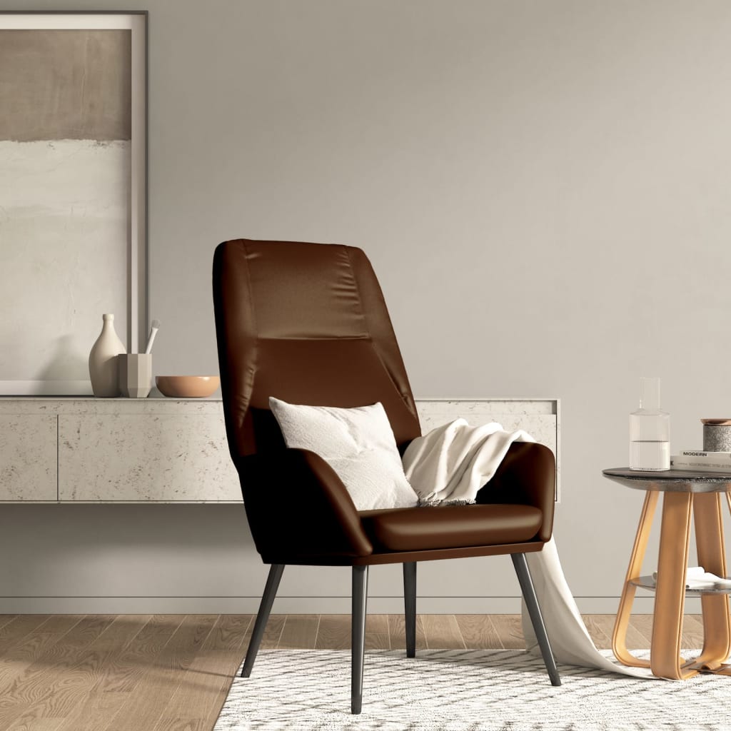 Relaxsessel Glänzend Braun Kunstleder