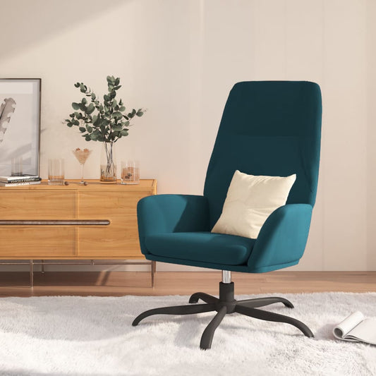 Relaxsessel Blau Samt