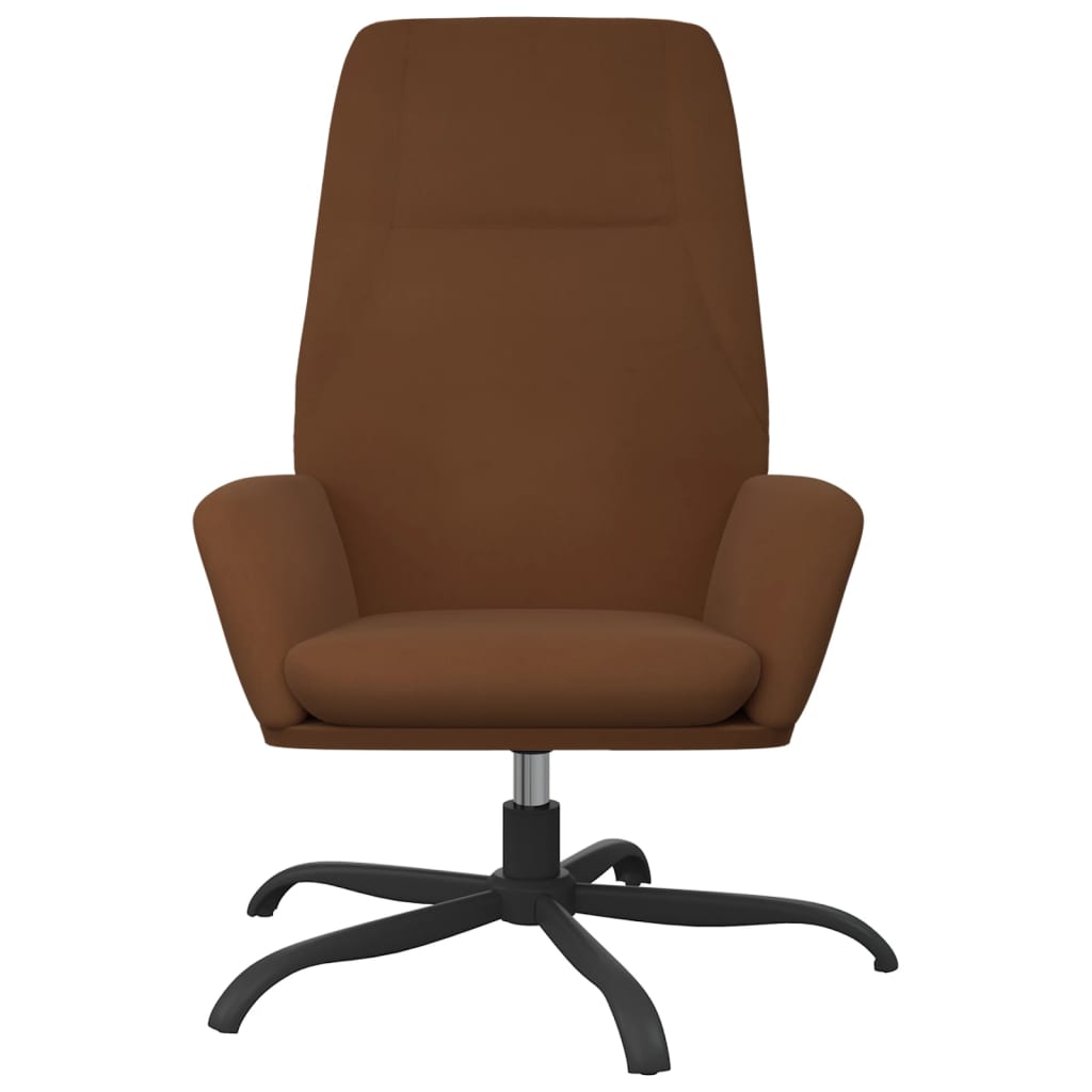 Relaxsessel Braun Wildleder-Optik