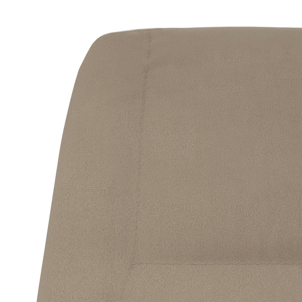 Relaxsessel Hellgrau Wildleder-Optik