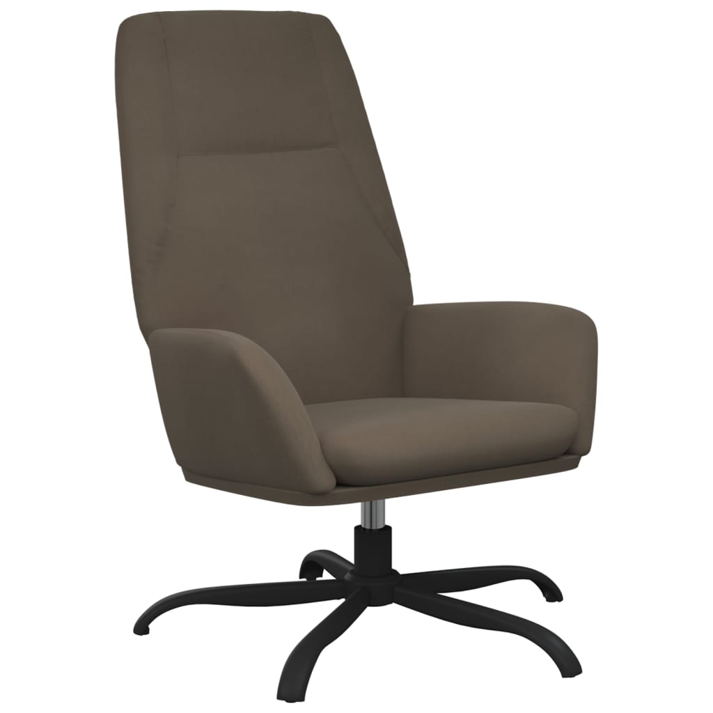Relaxsessel Dunkelgrau Wildleder-Optik