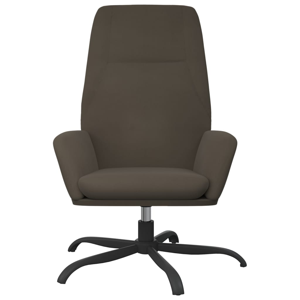 Relaxsessel Dunkelgrau Wildleder-Optik
