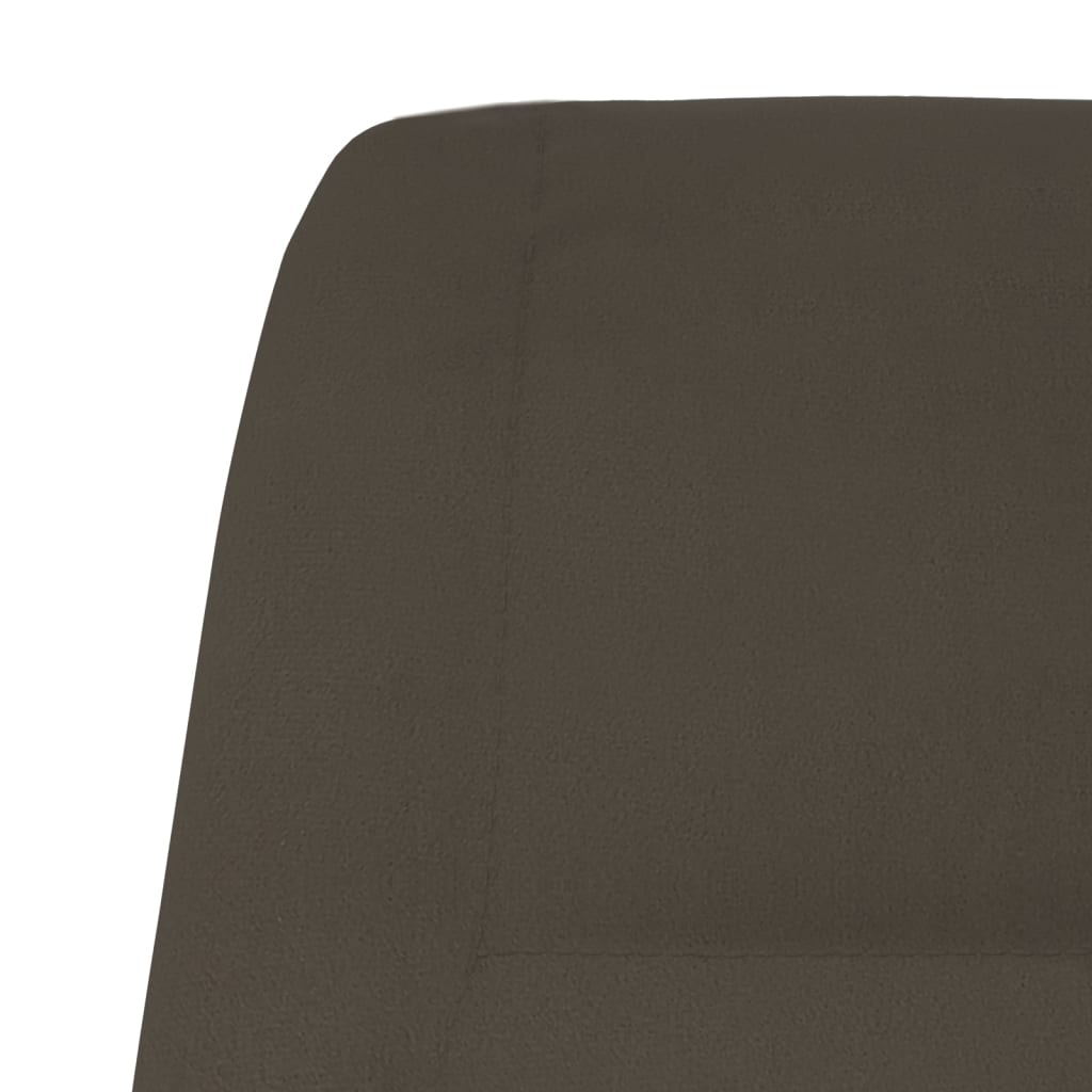 Relaxsessel Dunkelgrau Wildleder-Optik
