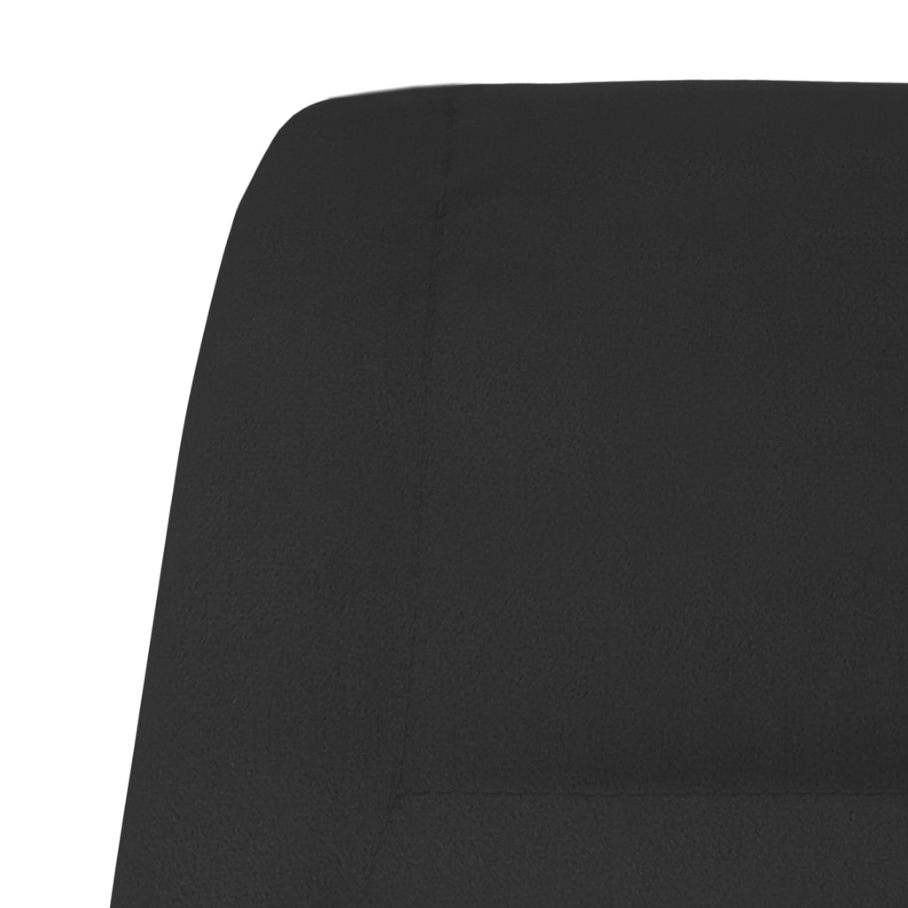 Relaxsessel Schwarz Wildleder-Optik