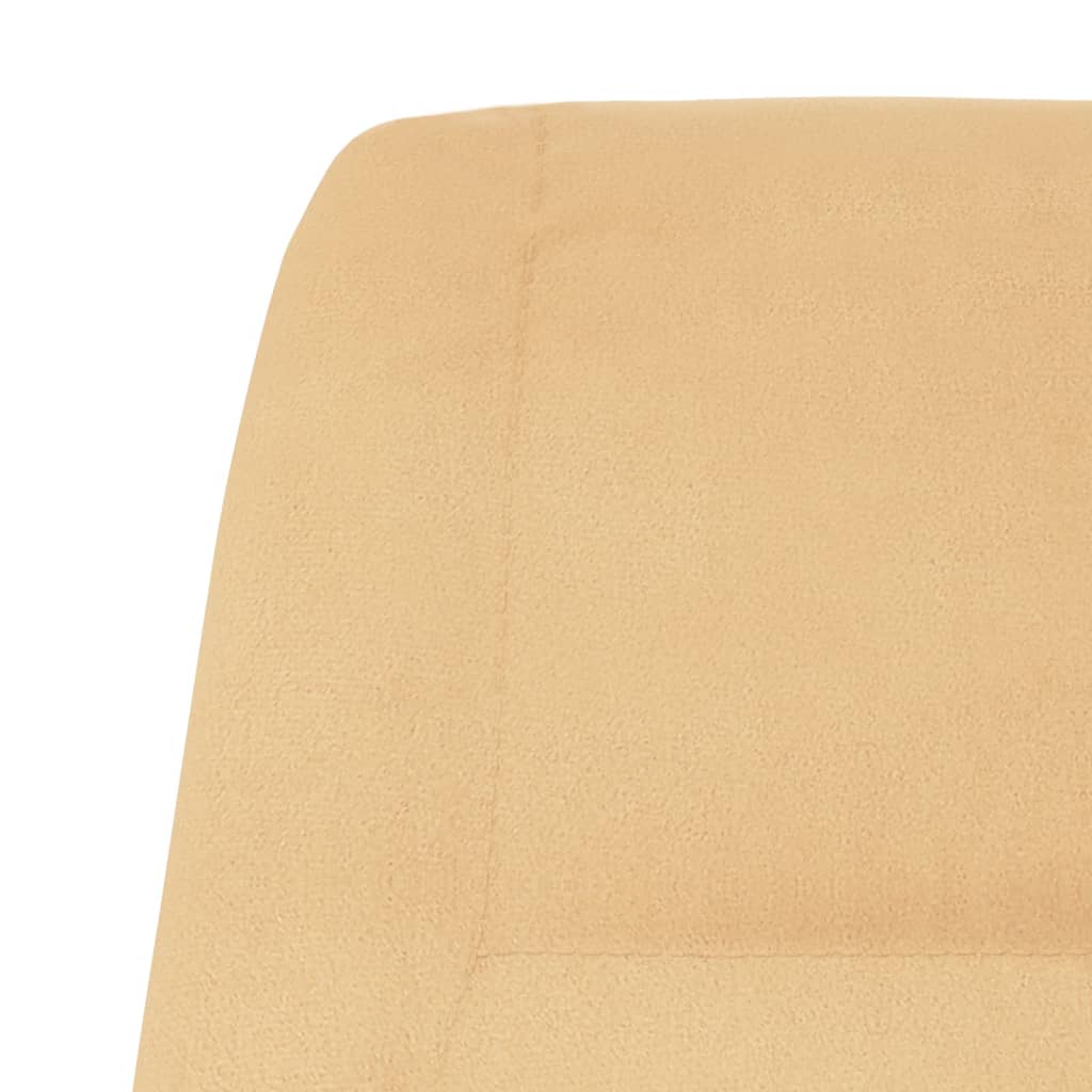 Relaxsessel Creme Wildleder-Optik