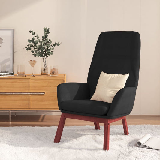 Fauteuil de relaxation tissu noir