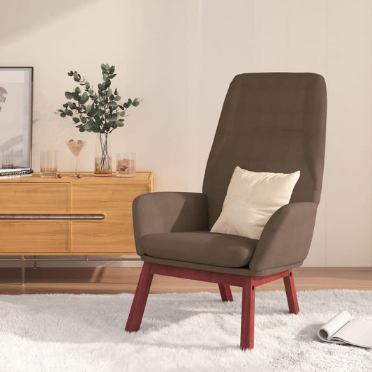 Fauteuil relax tissu taupe