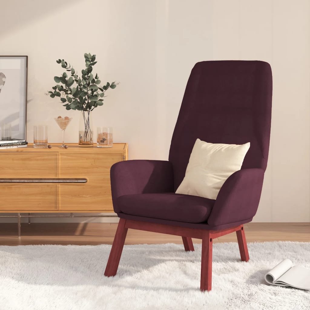 Relaxsessel Lila Stoff