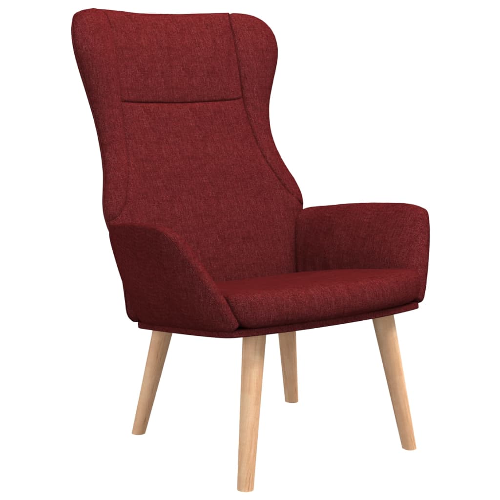 Relaxsessel Stoff Weinrot