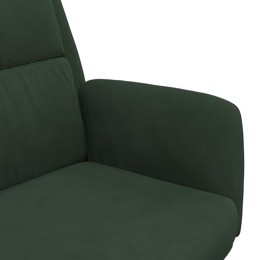 Relaxsessel Dunkelgrün Samt