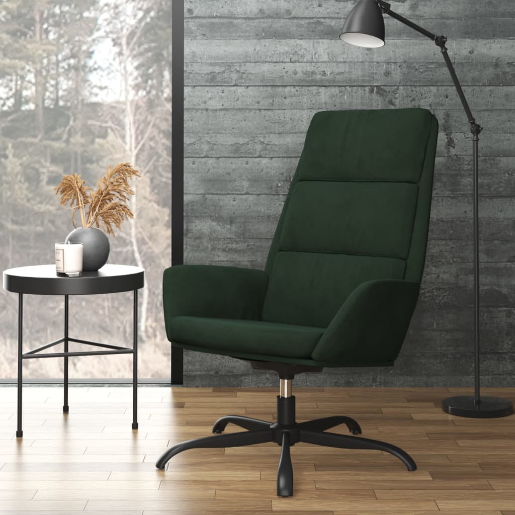 Relaxsessel Dunkelgrün Samt