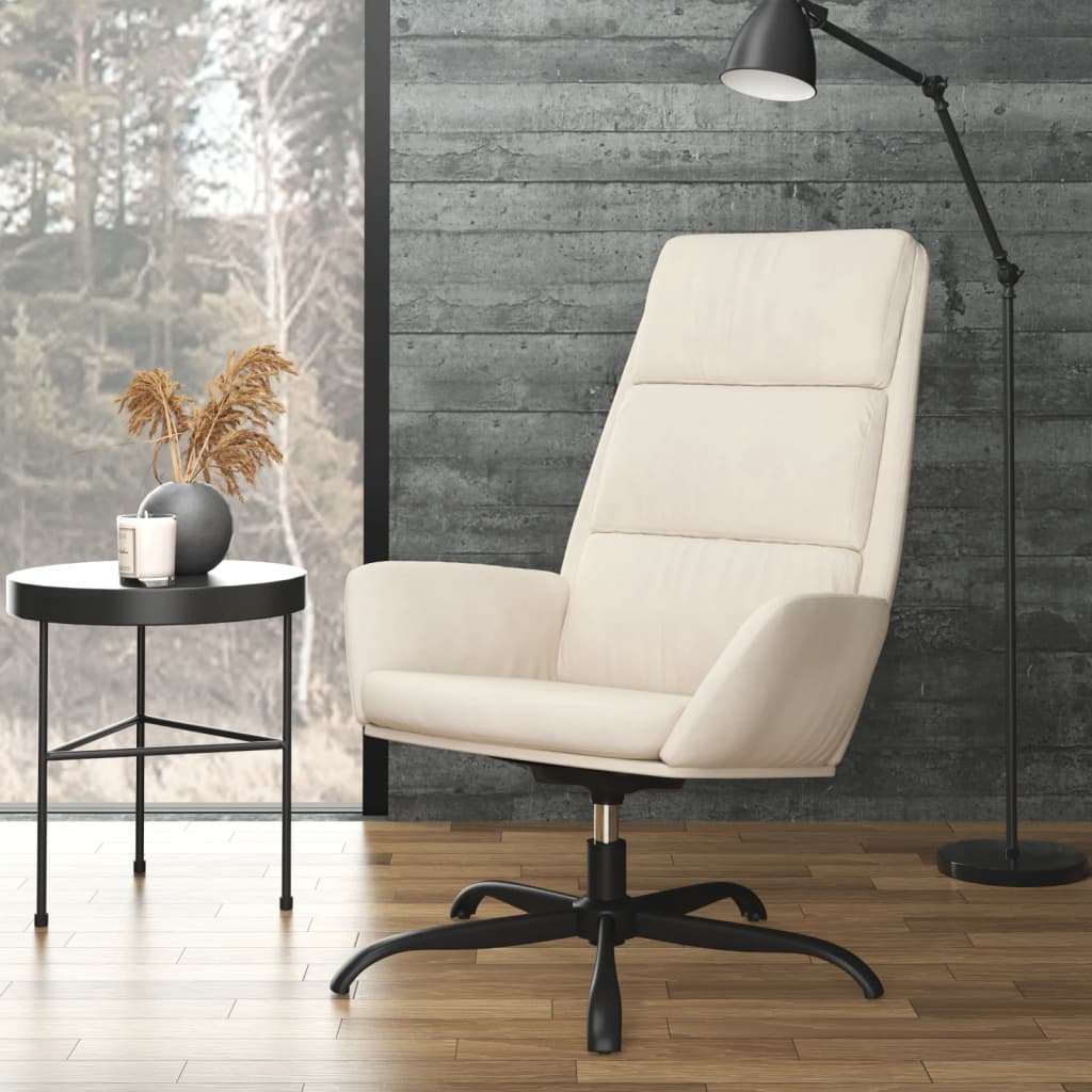 Relaxsessel Creme Samt