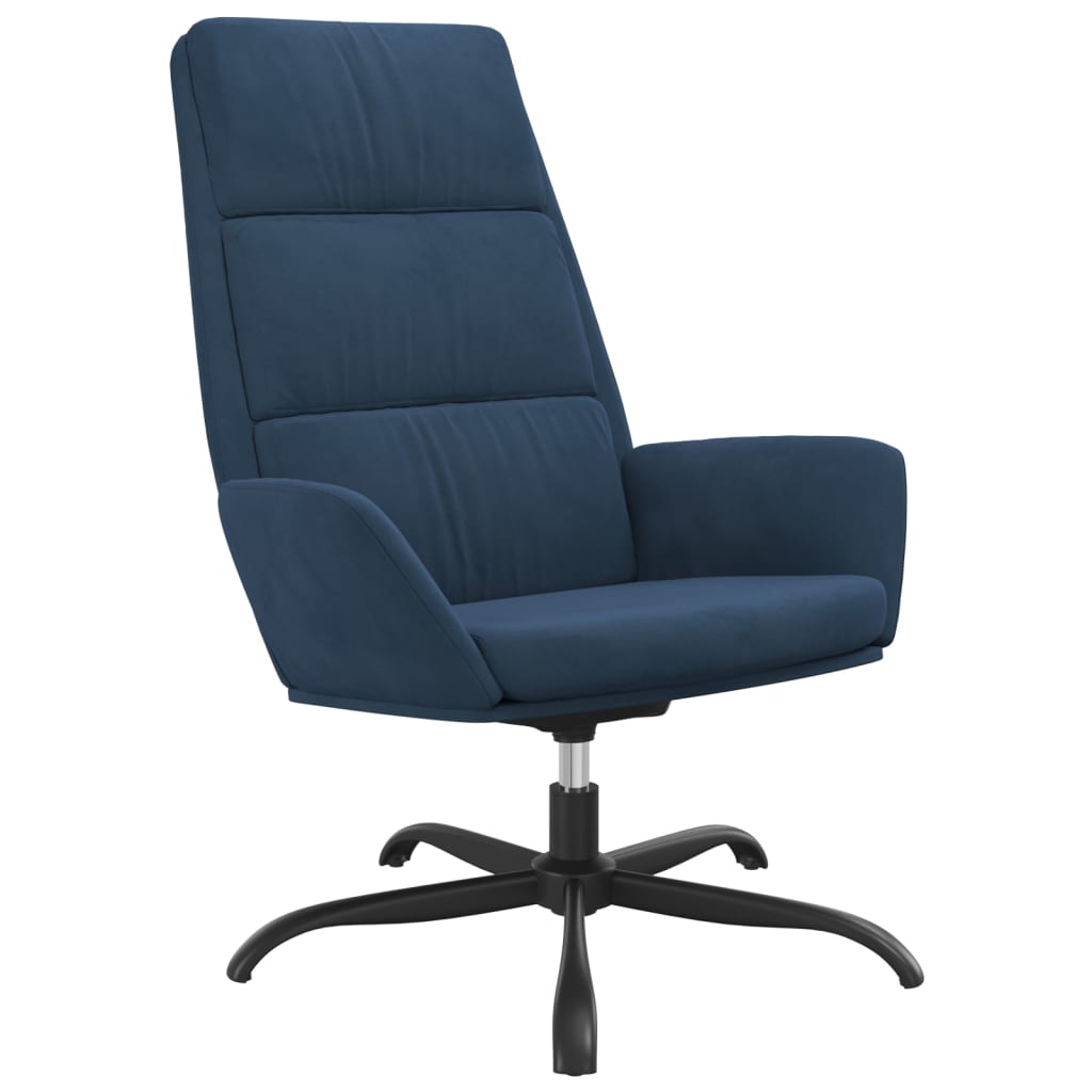 Relaxsessel Blau Samt