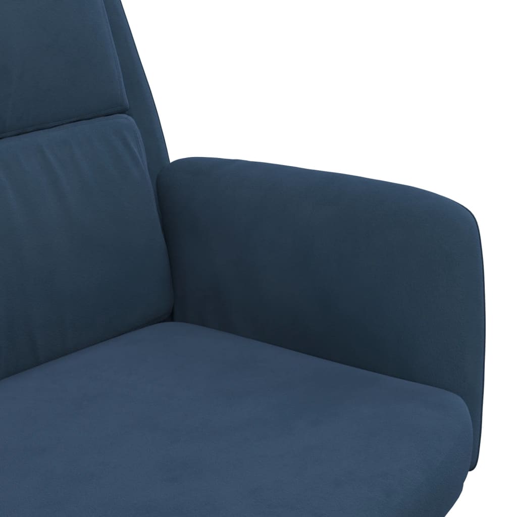 Relaxsessel Blau Samt