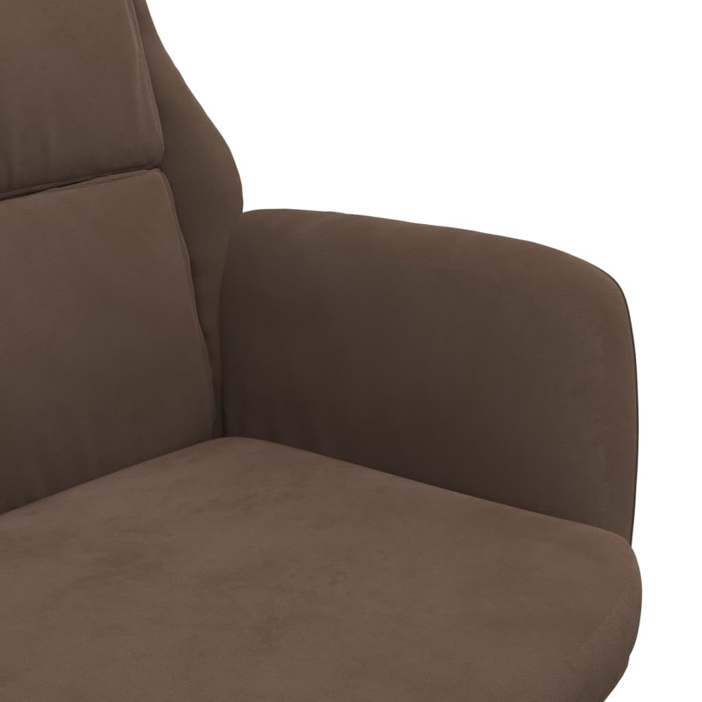 Relaxsessel Braun Wildleder-Optik