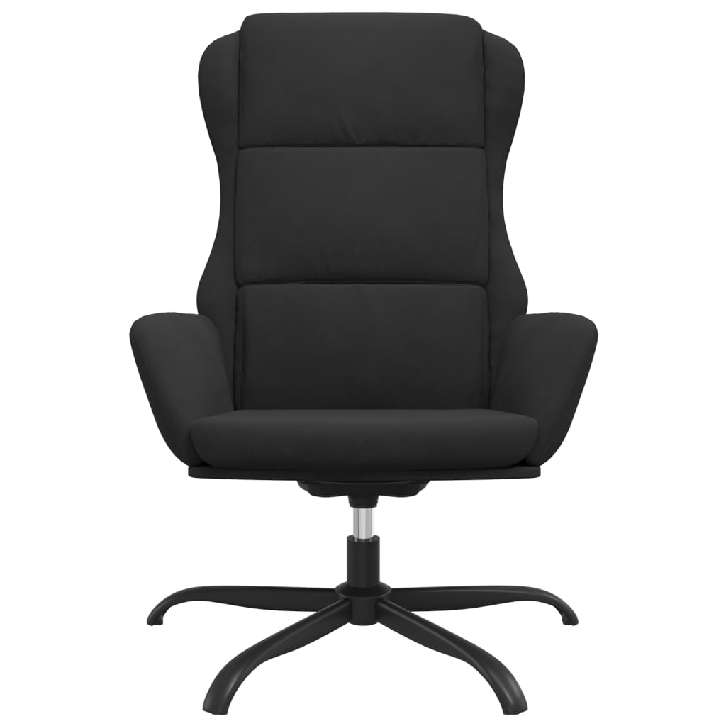 Relaxsessel Schwarz Wildleder-Optik