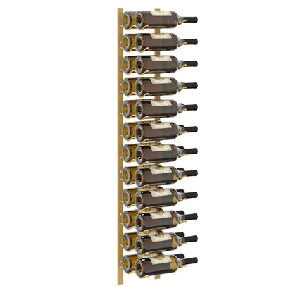 Wand-Weinregal für 24 Flaschen Golden Eisen