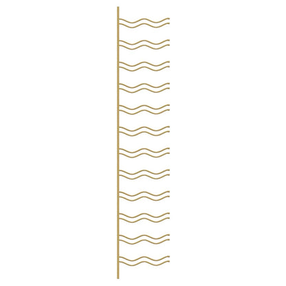 Wand-Weinregal für 24 Flaschen Golden Eisen