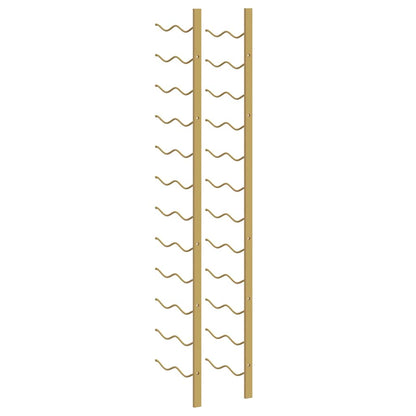 Wand-Weinregal für 24 Flaschen Golden Eisen