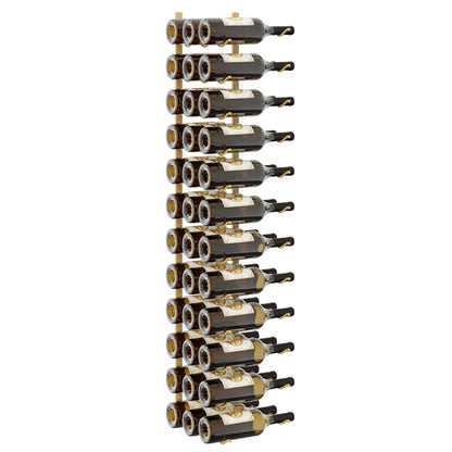 Wand-Weinregal für 36 Flaschen Golden Eisen
