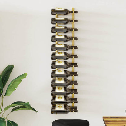 Wand-Weinregal für 36 Flaschen Golden Eisen