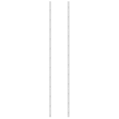 Wand-Weinregal für 36 Flaschen 2 Stk. Weiß Eisen