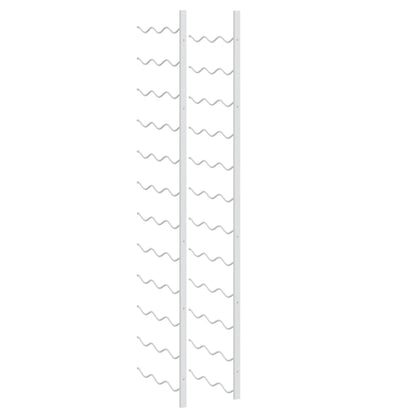 Wand-Weinregal für 36 Flaschen 2 Stk. Weiß Eisen