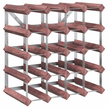 Weinregal für 20 Flaschen Braun Massivholz Kiefer