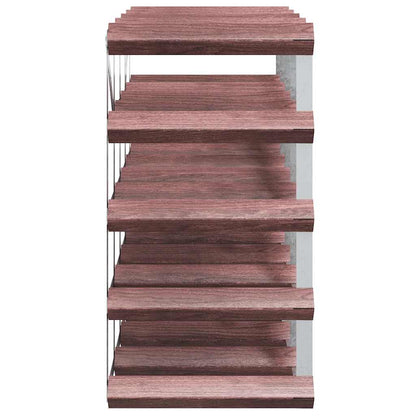 Weinregal für 20 Flaschen Braun Massivholz Kiefer