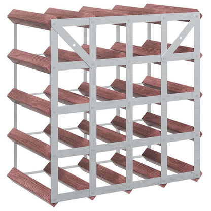 Weinregal für 20 Flaschen Braun Massivholz Kiefer