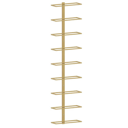 Wand-Weinregale für 9 Flaschen 2 Stk. Golden Eisen