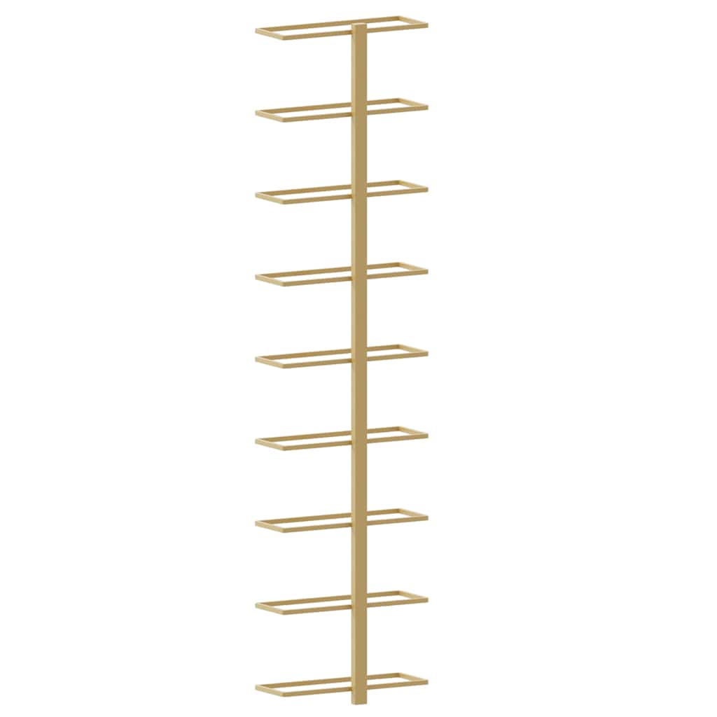 Wand-Weinregale für 9 Flaschen 2 Stk. Golden Eisen