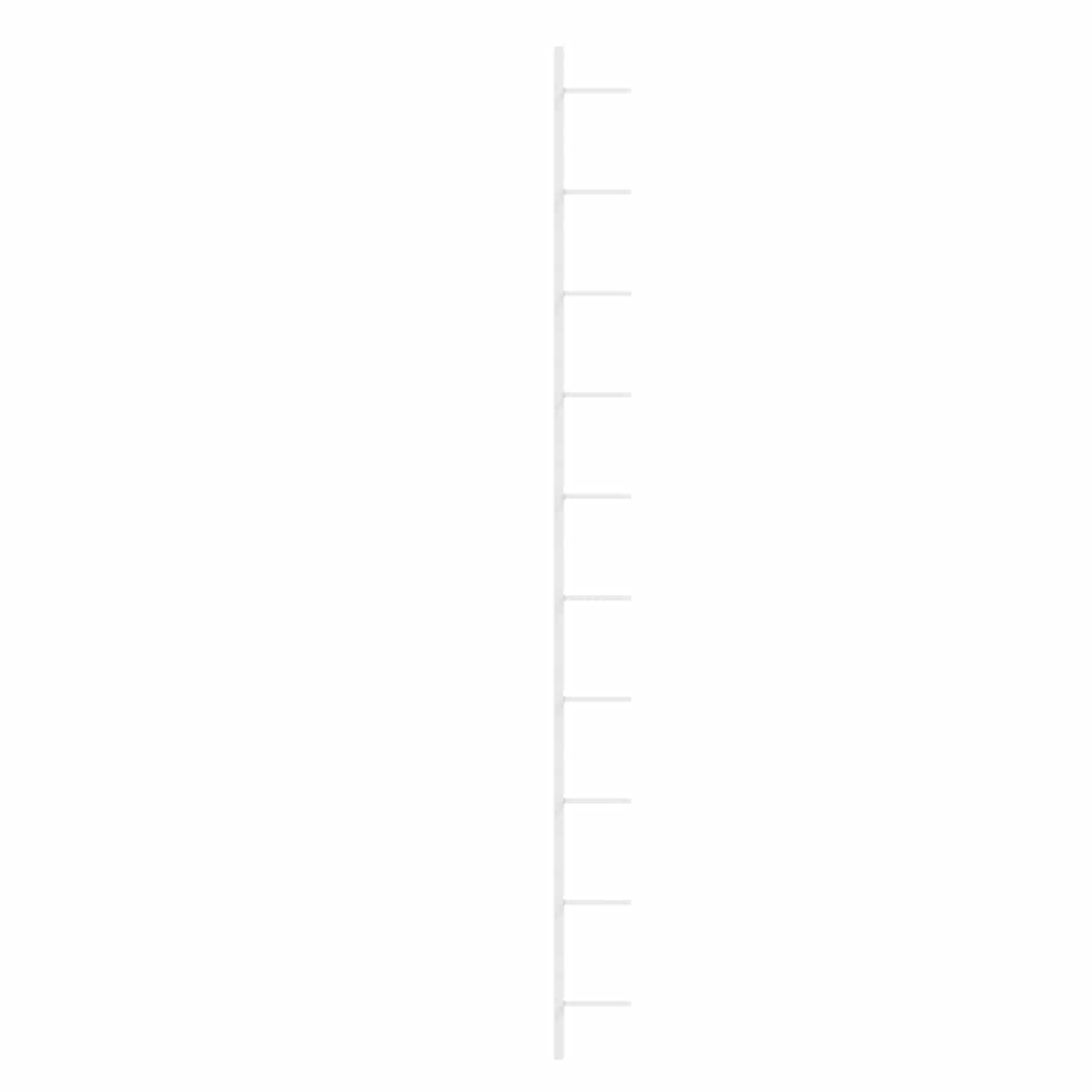 Wand-Weinregale für 10 Flaschen 2 Stk. Weiß Metall