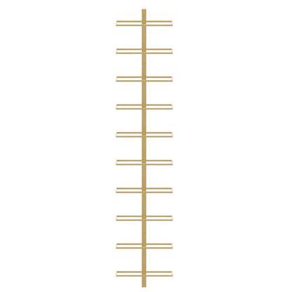 Wand-Weinregale für 10 Flaschen 2 Stk. Golden Metall