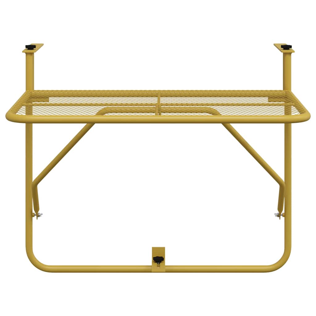 Balkontisch Golden 60x40 cm Stahl