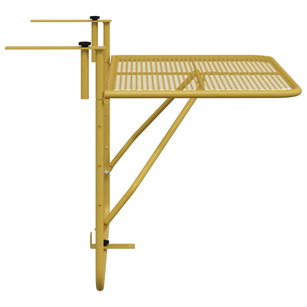 Balkontisch Golden 60x40 cm Stahl