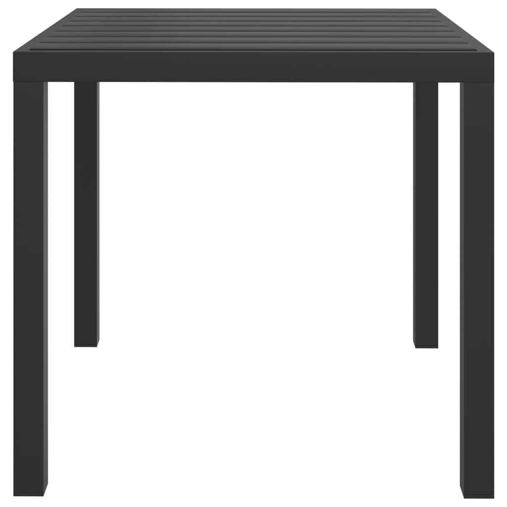 5-tlg. Garten-Essgruppe mit Kissen Poly Rattan Schwarz