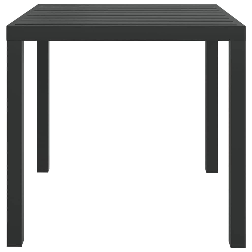 5-tlg. Garten-Essgruppe mit Kissen Poly Rattan Schwarz