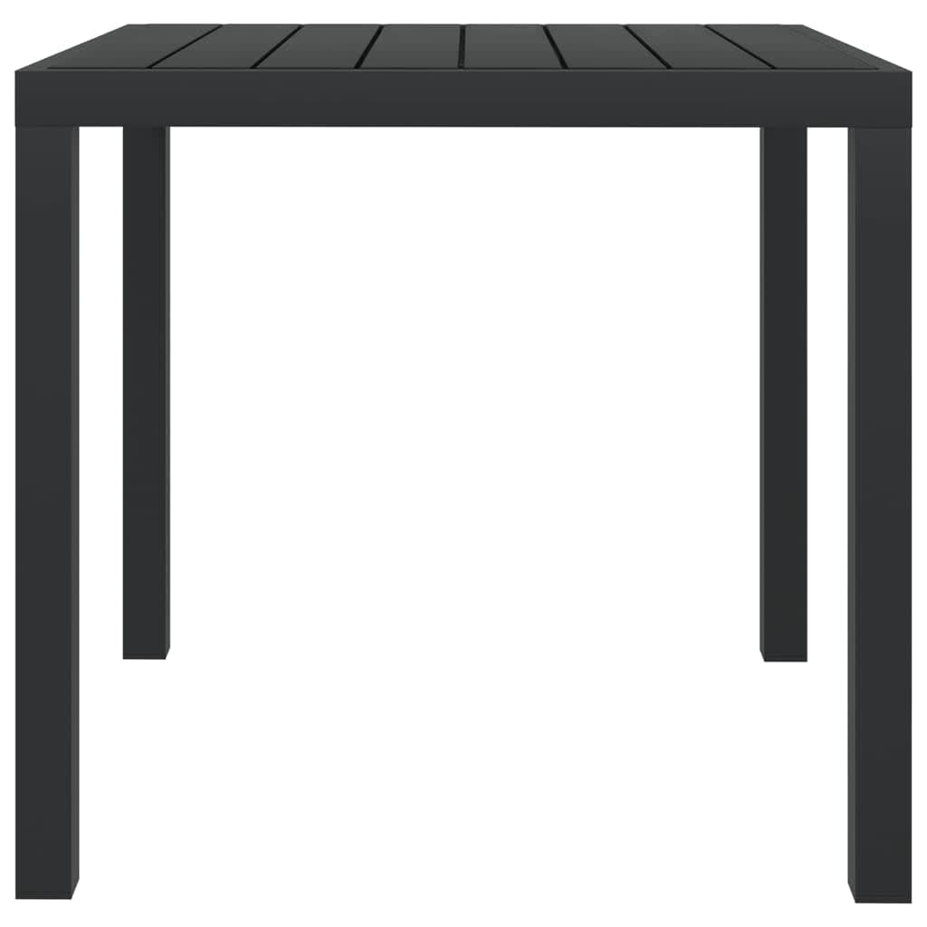 3-tlg. Garten-Essgruppe mit Kissen Poly Rattan Grau