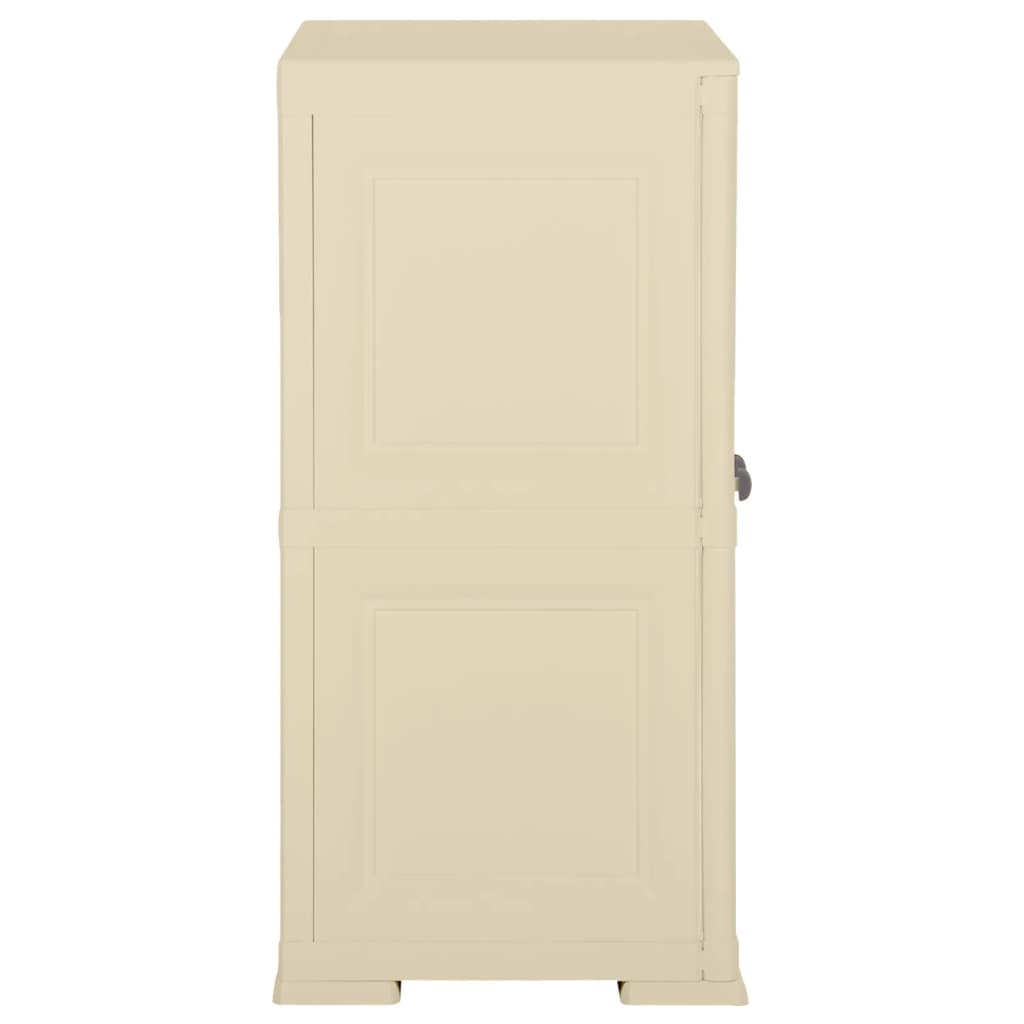 Armoire en plastique 79x43x85,5 cm design bois Angora-Blanc