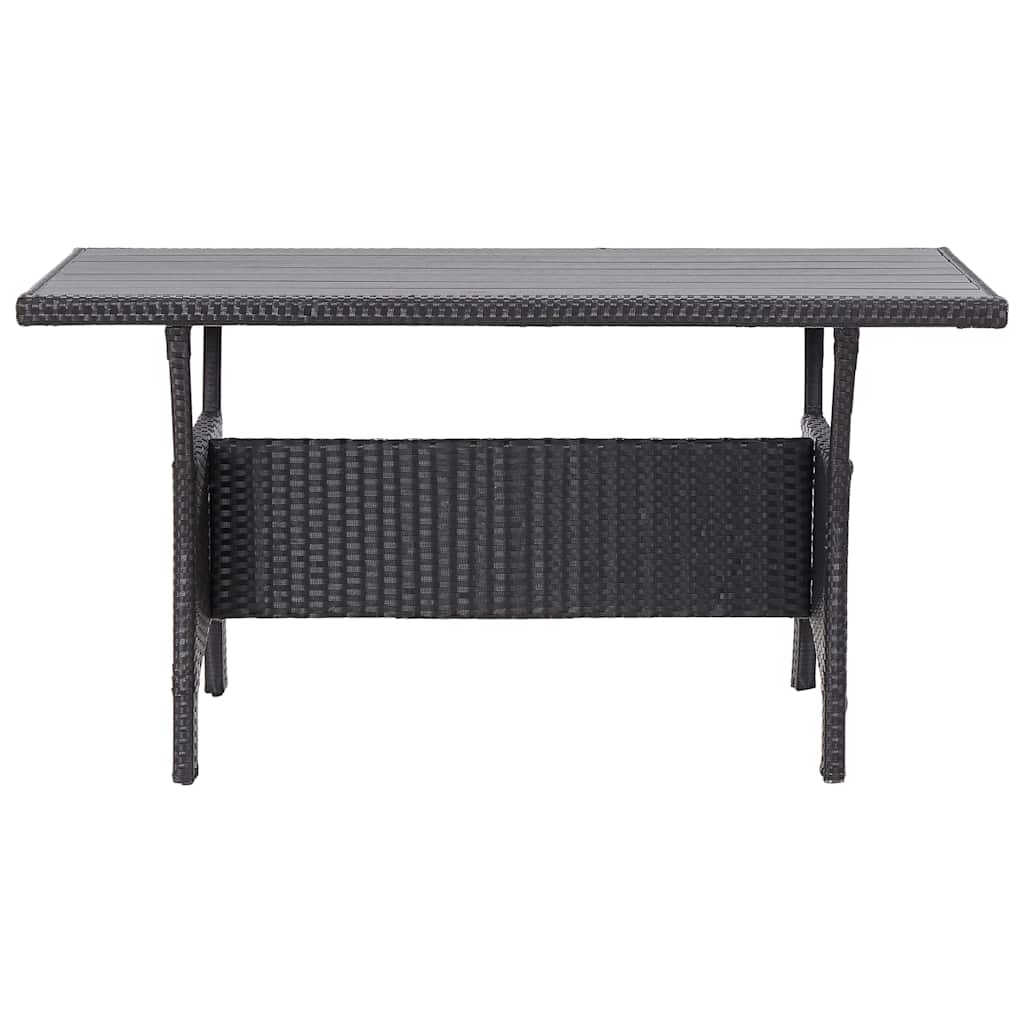 3-tlg. Garten-Essgruppe mit Kissen Poly Rattan