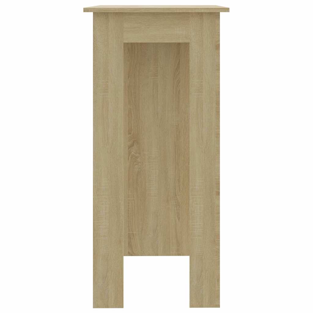 Bartisch mit Regal Sonoma-Eiche 102x50x103,5 cm Holzwerkstoff