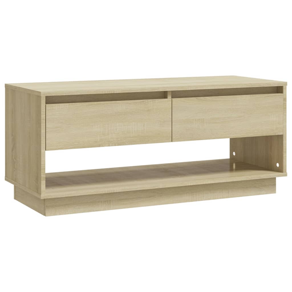 Meuble TV chêne Sonoma 102x41x44 cm matériau bois