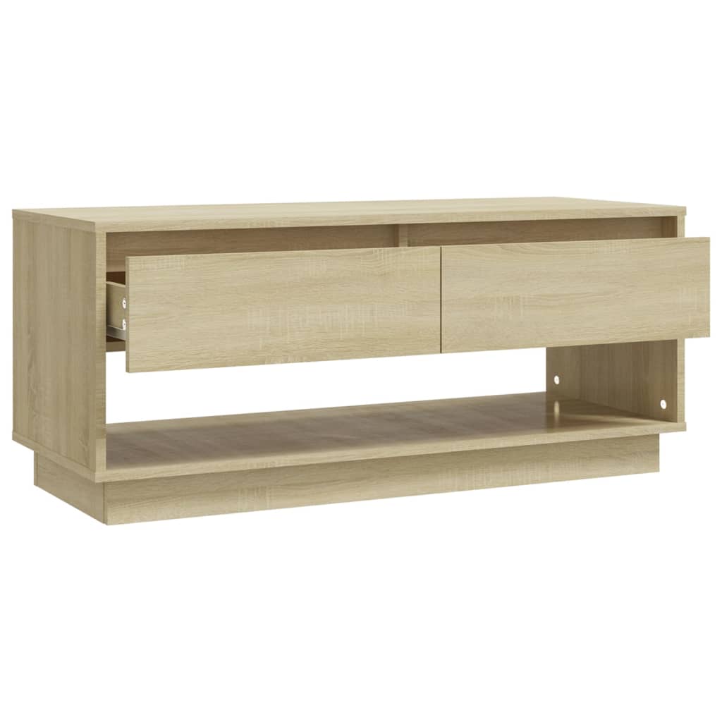 Meuble TV chêne Sonoma 102x41x44 cm matériau bois