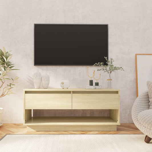Meuble TV chêne Sonoma 102x41x44 cm matériau bois