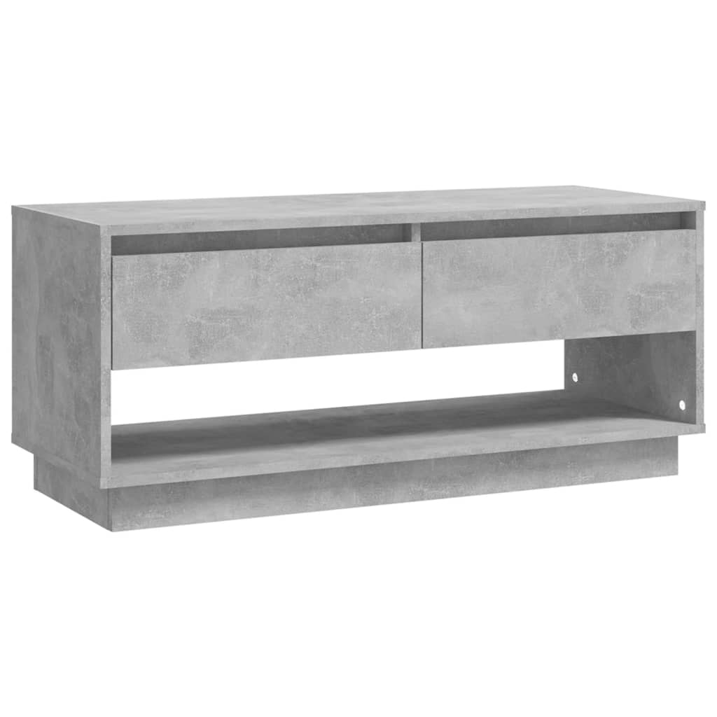 TV-Schrank Betongrau 102x41x44 cm Holzwerkstoff