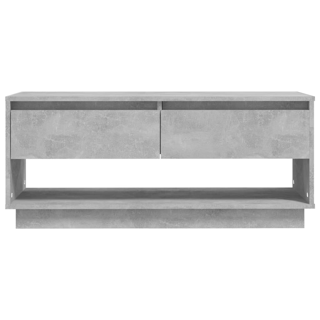 Meuble TV gris béton 102x41x44 cm en bois