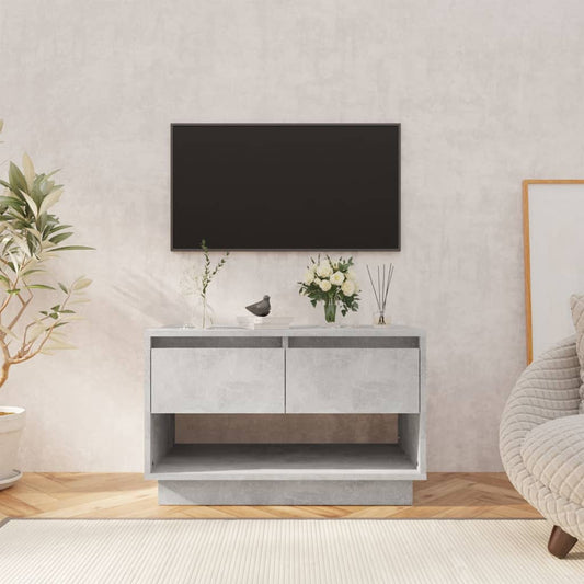 Meuble TV gris béton 70x41x44 cm en bois