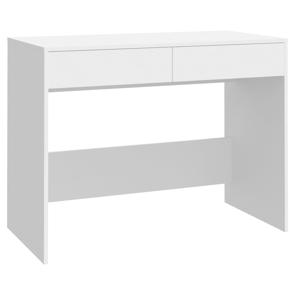 Bureau blanc 101x50x76,5 cm en bois